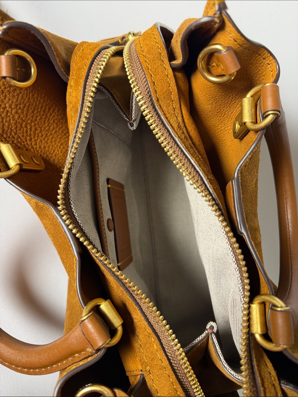 Coach Rogue 31 in Warm Brown Suede - Picture 7 of 9